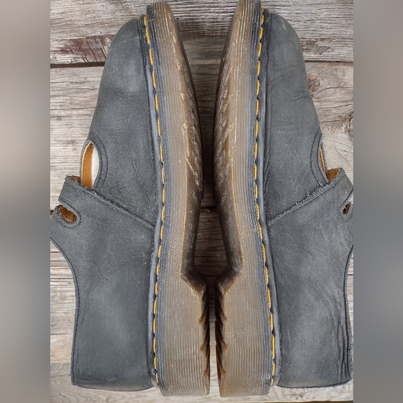 Vtg Dr. Martens 8065 Mary Jane Black Leather Shoes Made In England UK 7 US 9 - Picture 9 of 15